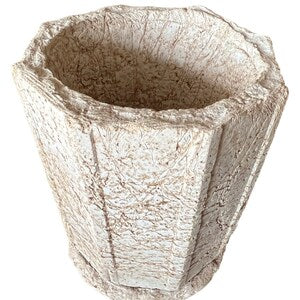 Large Octagon Hypertufa Planter - Handmade Stone Flowerpot . N22002.