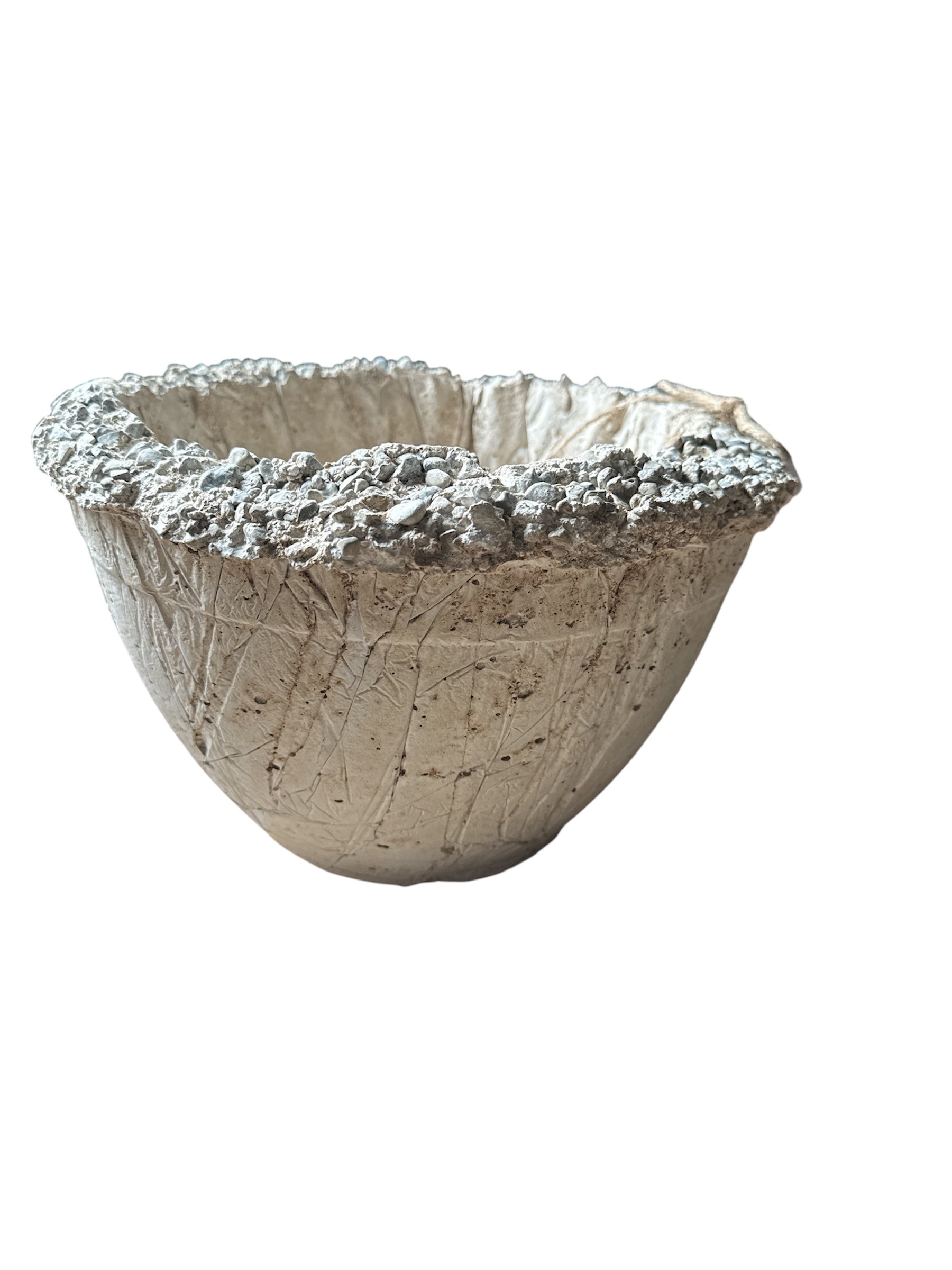 THE CRAG COLLECTION - Petrified Weave | Hand-Etched Hypertufa Stone Planter