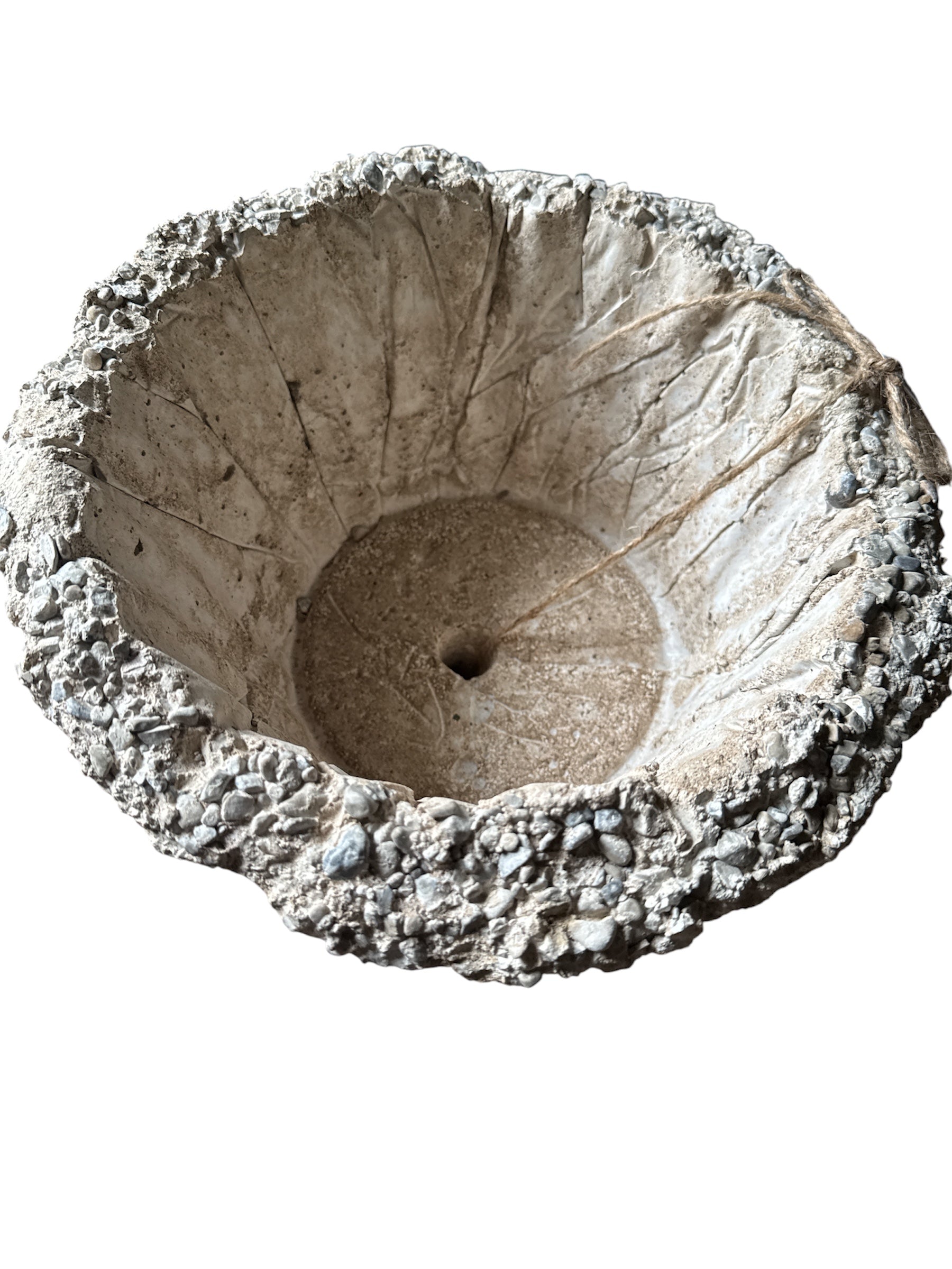 THE CRAG COLLECTION - Petrified Weave | Hand-Etched Hypertufa Stone Planter