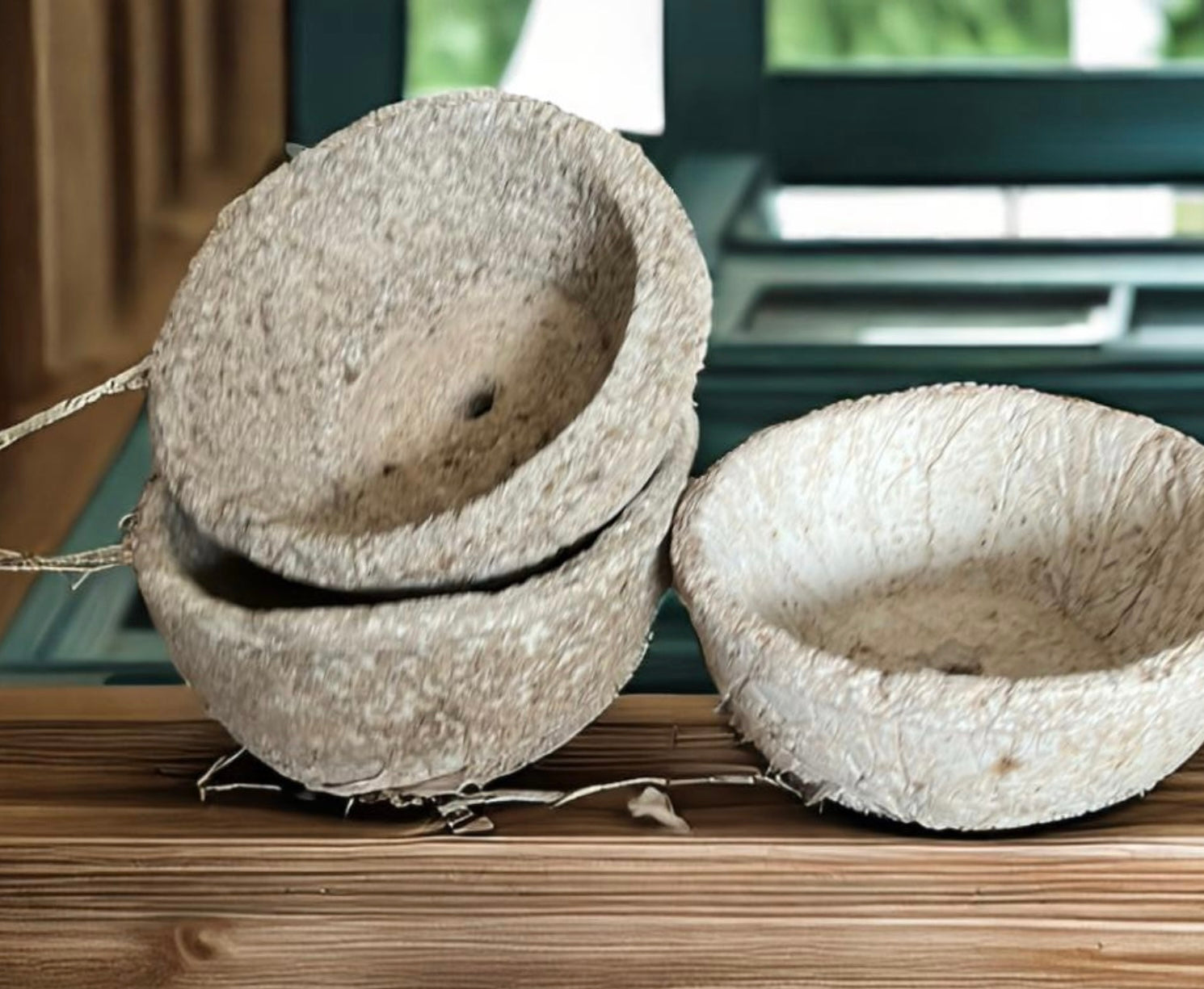 9-inch Round Hypertufa Planter - Rustic Stone-Look Succulent Pot.N22006