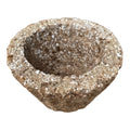 N22007- Round Lightweight Hypertufa Flowerpot - Handmade