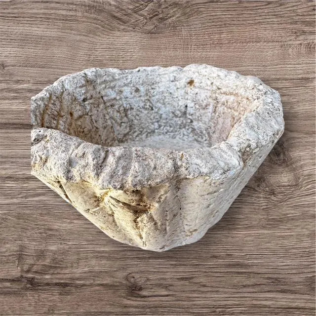 Mini Hypertufa Pots - Small Hand-Poured Rustic Stone Planters-N22020