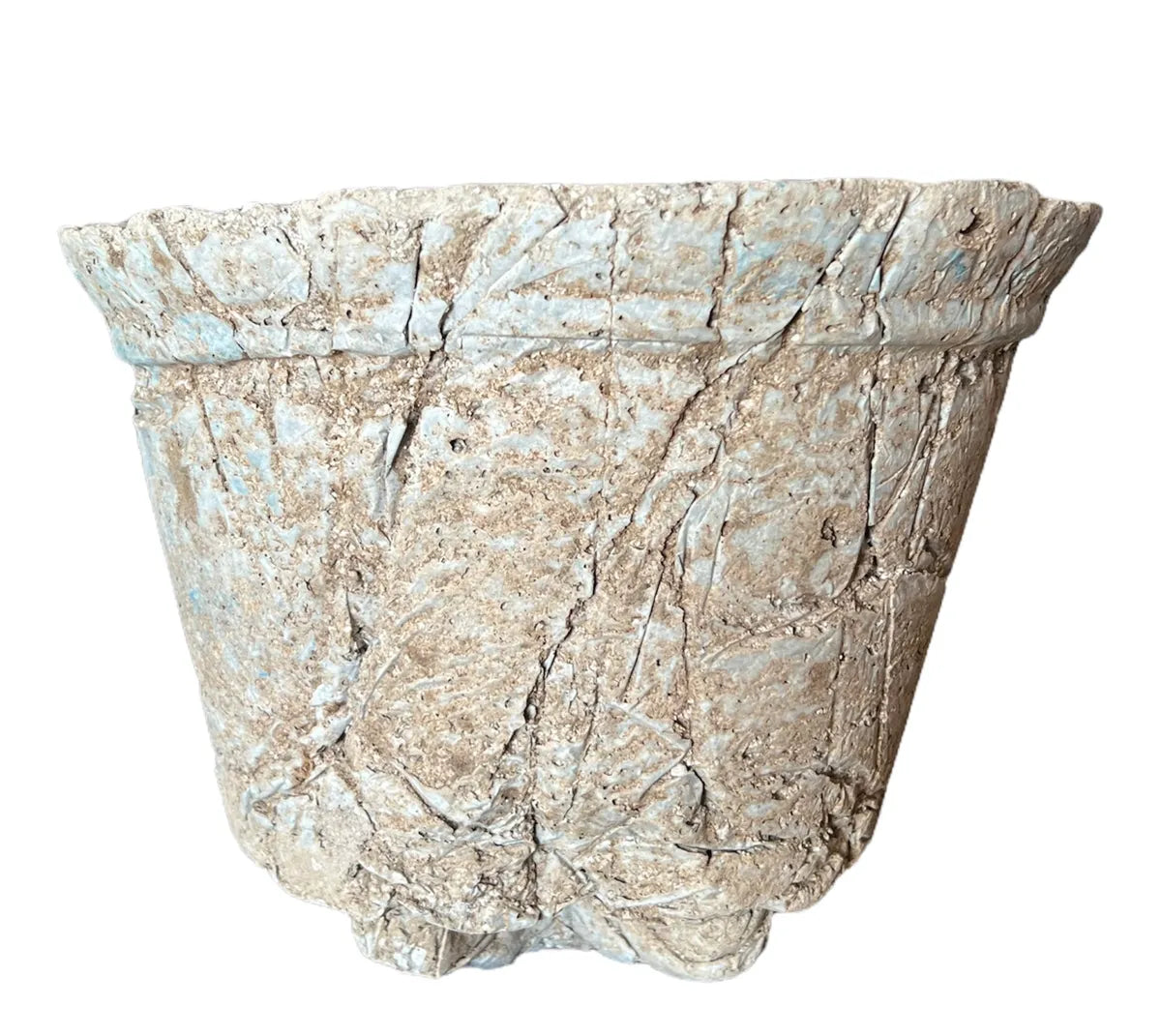 13-inch XL Hypertufa Planter - Large Outdoor Concrete-Look Pot-N22001