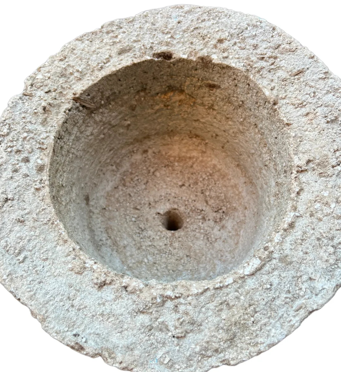 13-inch XL Hypertufa Planter - Large Outdoor Concrete-Look Pot-N22001