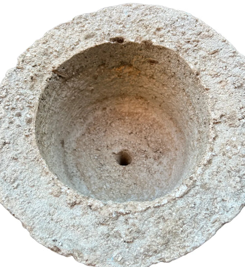 13-inch XL Hypertufa Planter - Large Outdoor Concrete-Look Pot-N22001